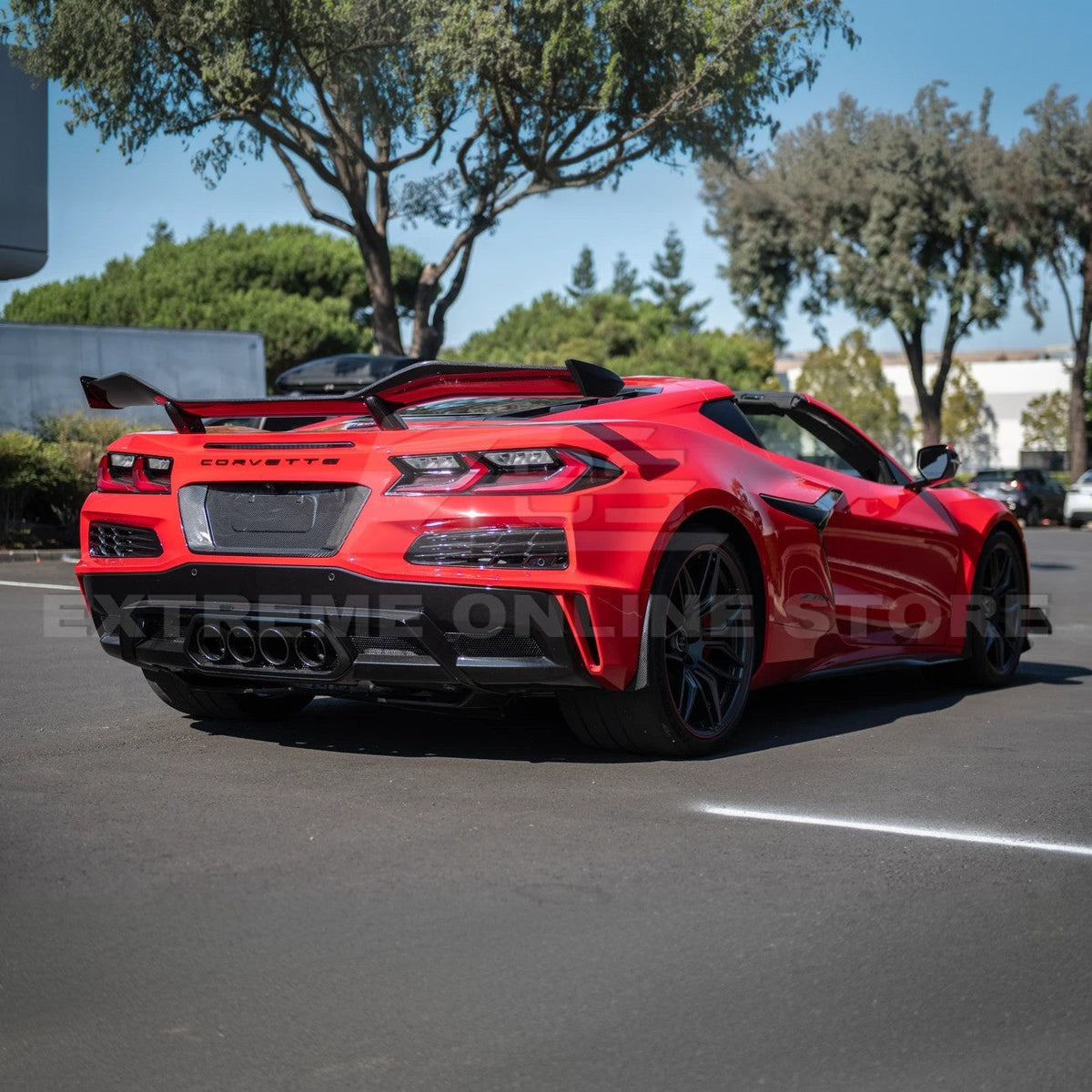 Corvette C8 Z06 DRY CARBON FIBER License Plate Backing image 7