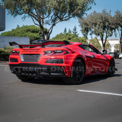 Corvette C8 Z06 DRY CARBON FIBER License Plate Backing image 7
