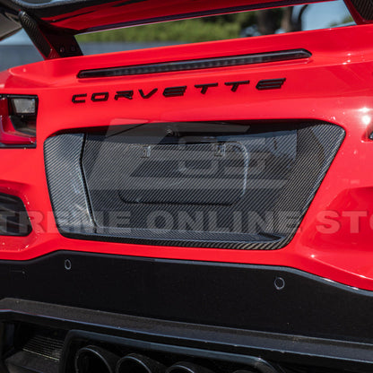 Corvette C8 Z06 DRY CARBON FIBER License Plate Backing image 11