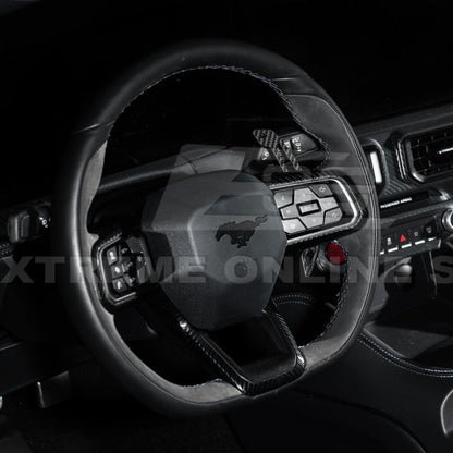 2024-Up Ford Mustang Steering Wheel Magnetic Paddle Shifter Pair image 4