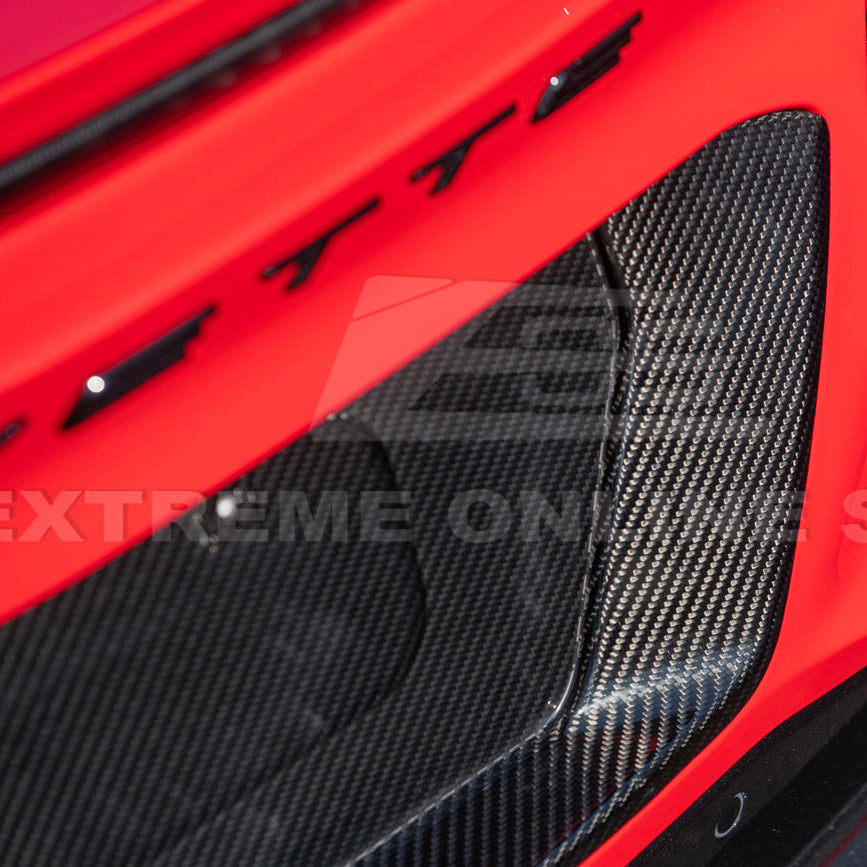 Corvette C8 Z06 DRY CARBON FIBER License Plate Backing image 13