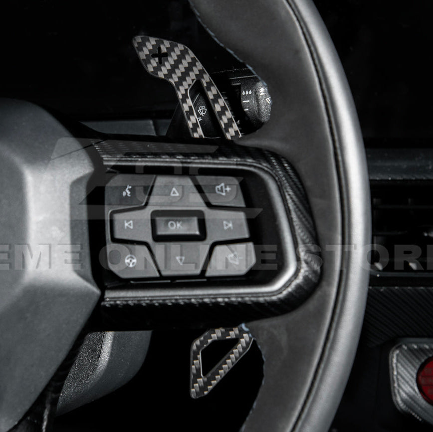 2024-Up Ford Mustang Steering Wheel Magnetic Paddle Shifter Pair image 6