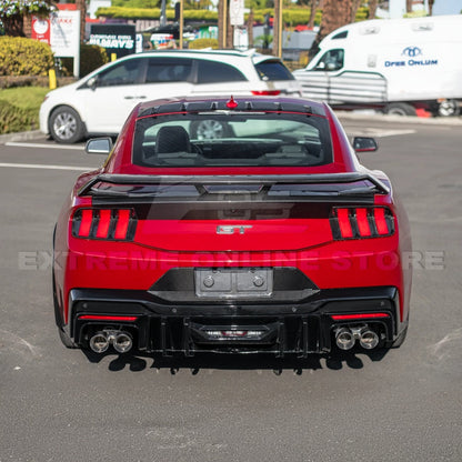 2024+ Ford Mustang V2 Package Carbon Fiber Rear Bumper Diffuser image 29