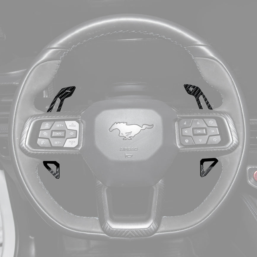 2024-Up Ford Mustang Steering Wheel Magnetic Paddle Shifter Pair image 1