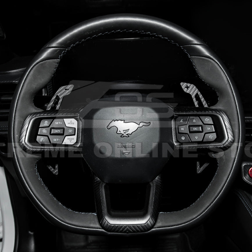 2024-Up Ford Mustang Steering Wheel Magnetic Paddle Shifter Pair image 12