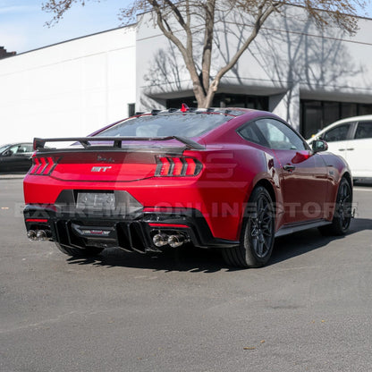 2024+ Ford Mustang V2 Package Carbon Fiber Rear Bumper Diffuser image 30