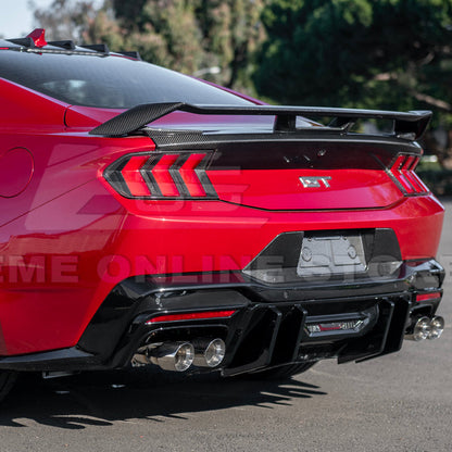 2024+ Ford Mustang V2 Package Carbon Fiber Rear Bumper Diffuser image 28