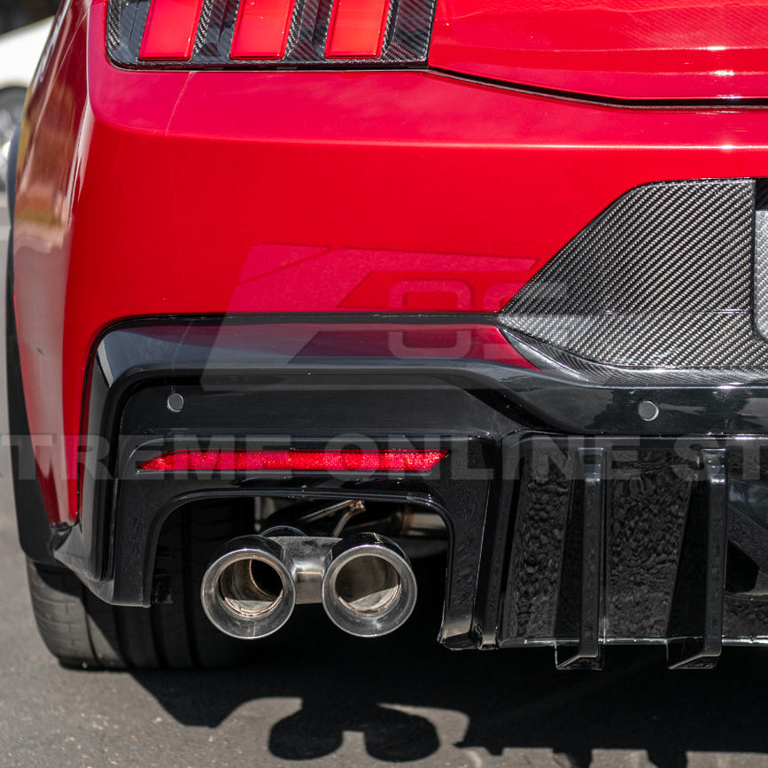 2024+ Ford Mustang V2 Package Carbon Fiber Rear Bumper Diffuser image 34