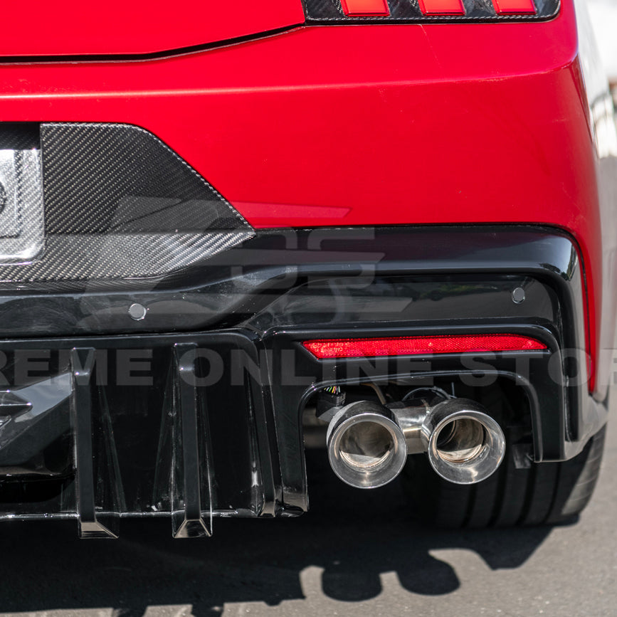 2024+ Ford Mustang V2 Package Carbon Fiber Rear Bumper Diffuser image 35