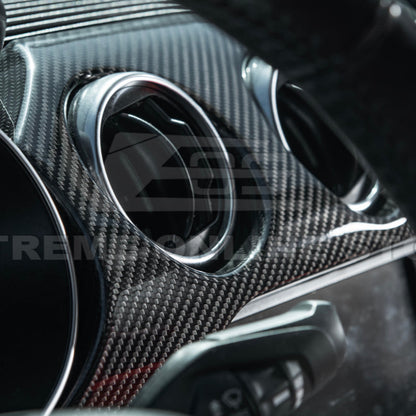 2015-23 Ford Mustang 3 AC DRY CARBON FIBER Dashboard Panel Trim image 8