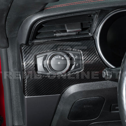2015-23 Ford Mustang 3 AC DRY CARBON FIBER Dashboard Panel Trim image 10