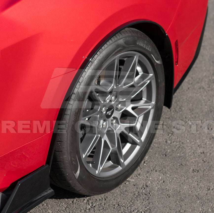 2024-Up Ford Mustang S650 DRY CARBON FIBER Rear Quarter Fender Flare Extension image 6
