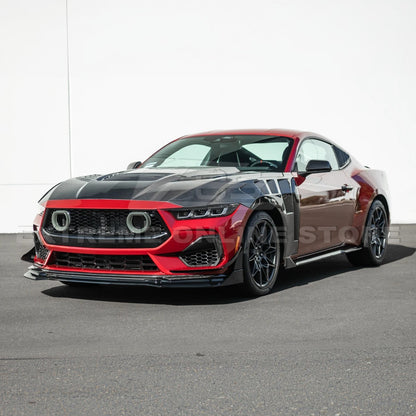2024-Up Ford Mustang GTV Style Front Upper Grille LED Air Intakes image 4