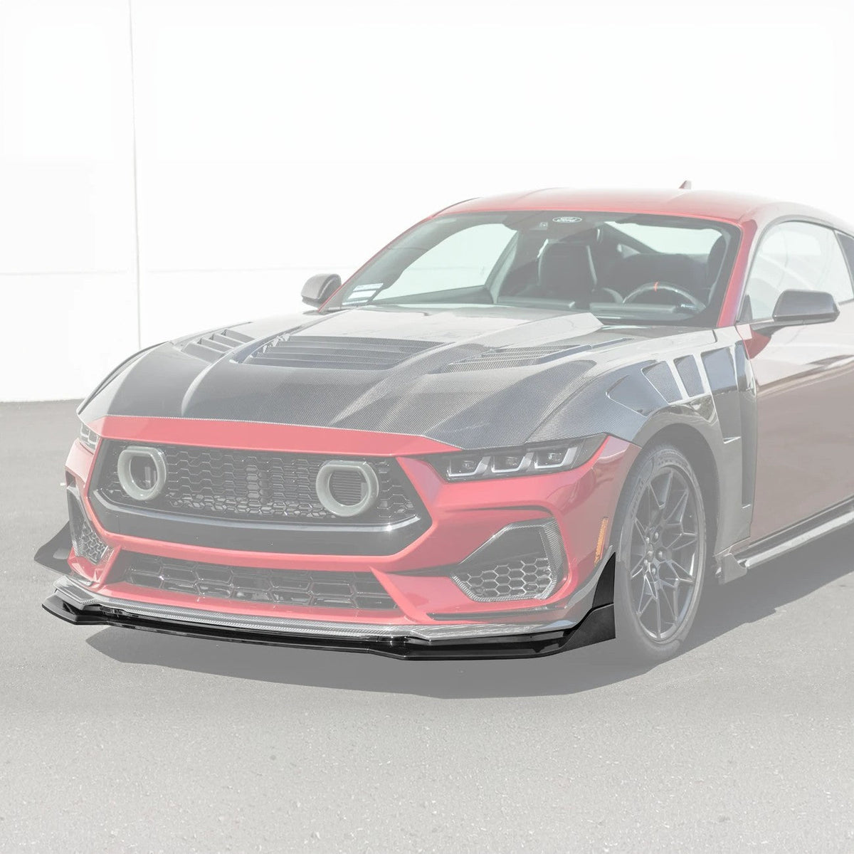 2024-Up Ford Mustang S650 GTV Style Add-On Front Lip Splitter image 1