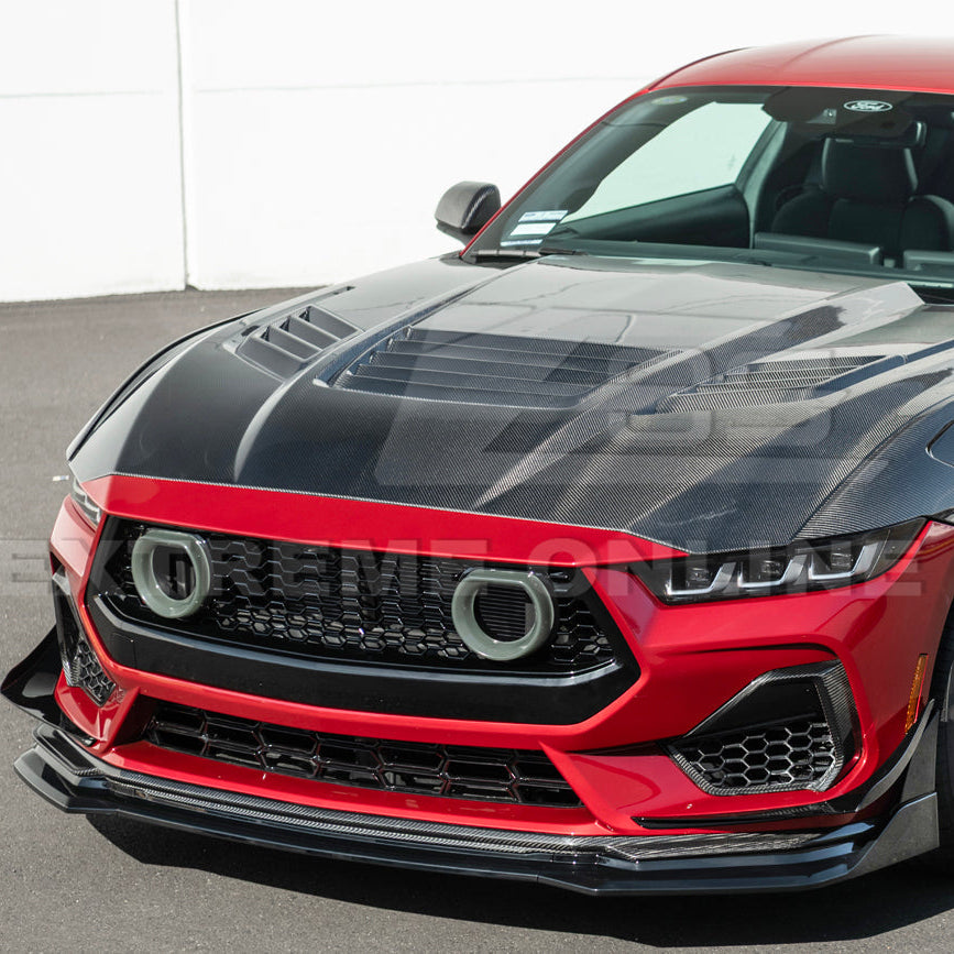 2024-Up Ford Mustang S650 GTV Style Add-On Front Lip Splitter image 5