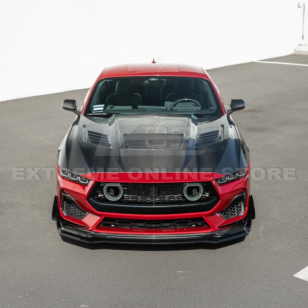 2024-Up Ford Mustang GTV Style Front Upper Grille LED Air Intakes image 7
