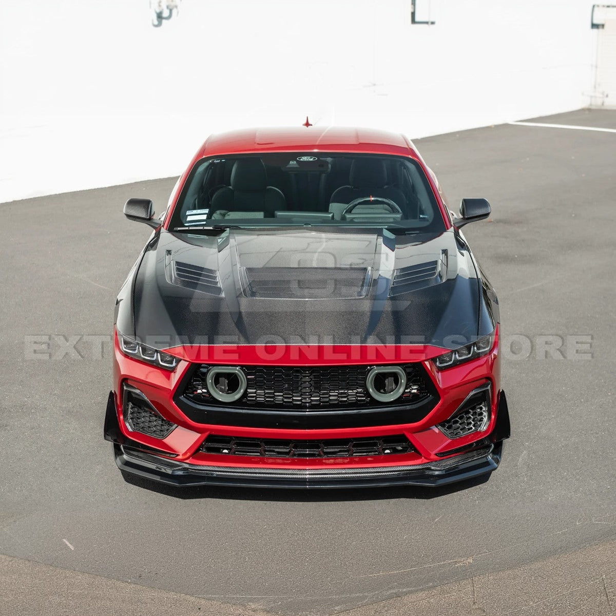 2024-Up Ford Mustang S650 GTV Style Add-On Front Lip Splitter image 7