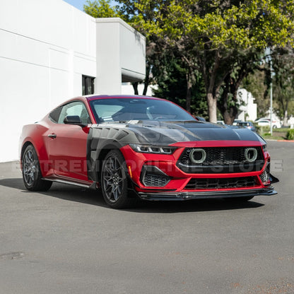 2024-Up Ford Mustang GTV Style Front Upper Grille LED Air Intakes image 8