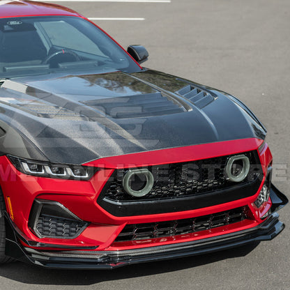2024-Up Ford Mustang S650 GTV Style Add-On Front Lip Splitter image 9
