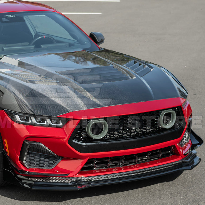 2024-Up Ford Mustang GTV Style Front Upper Grille LED Air Intakes image 9
