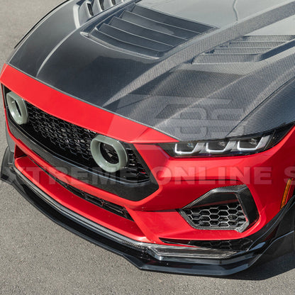 2024-Up Ford Mustang S650 GTV Style Add-On Front Lip Splitter image 10