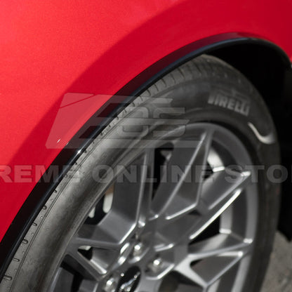 2024-Up Ford Mustang S650 DRY CARBON FIBER Rear Quarter Fender Flare Extension image 8