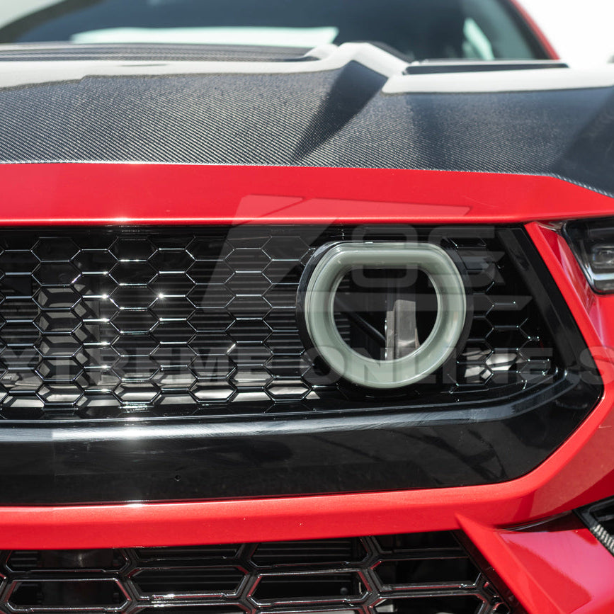 2024-Up Ford Mustang GTV Style Front Upper Grille LED Air Intakes image 15