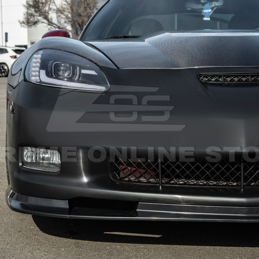2005-13 Corvette C6 | ZR1 Style Primed Full Front Bumper Cover Lip image 9