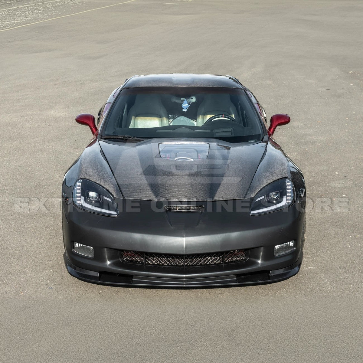2005-13 Corvette C6 | ZR1 Style Primed Full Front Bumper Cover Lip image 6