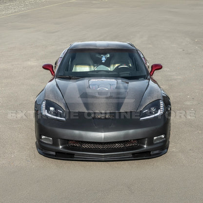 2005-13 Corvette C6 | ZR1 Style Primed Full Front Bumper Cover Lip image 6