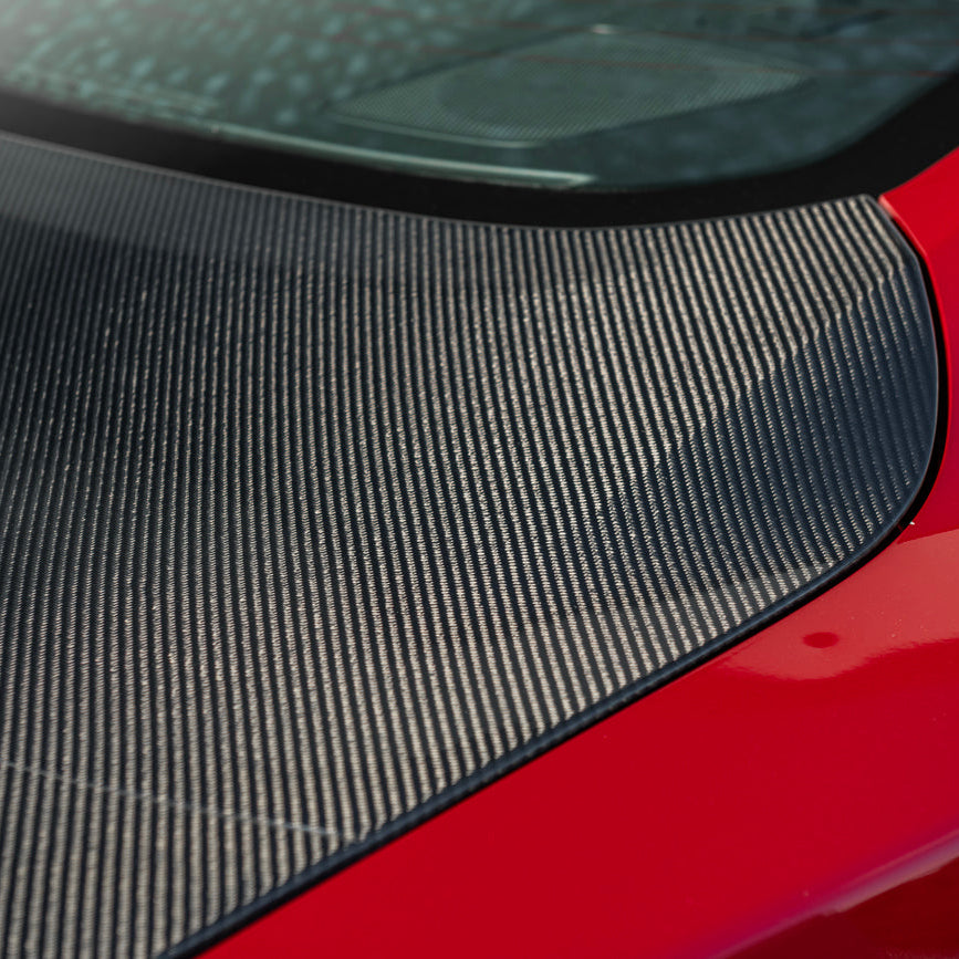 2024-Up Ford Mustang S650 | Super Snake Style Carbon Fiber Rear Trunk Lid with Integrated Spoiler image 13