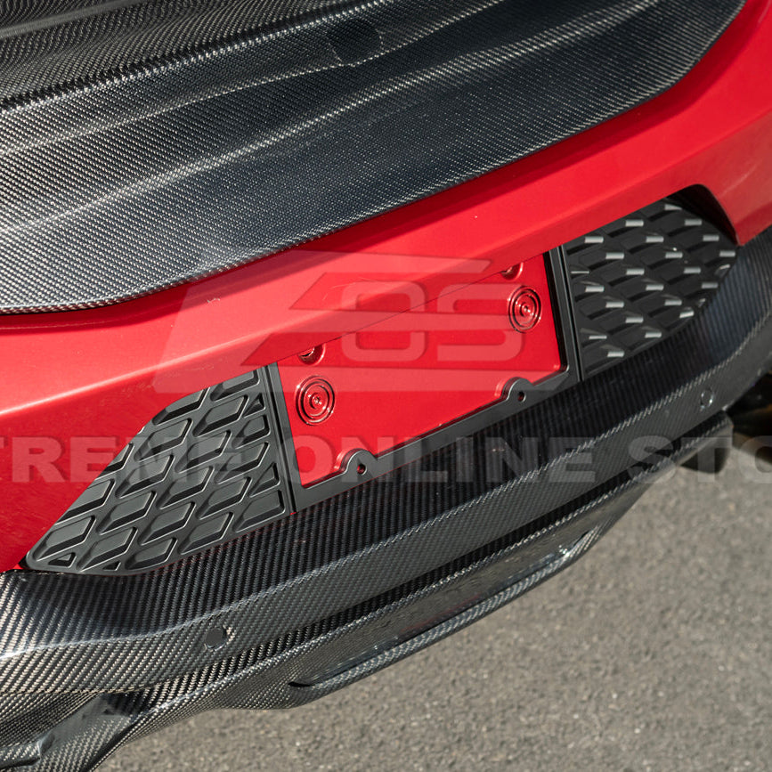 2024-Up Ford Mustang Rear License Plate Frame Trim Cover image 11