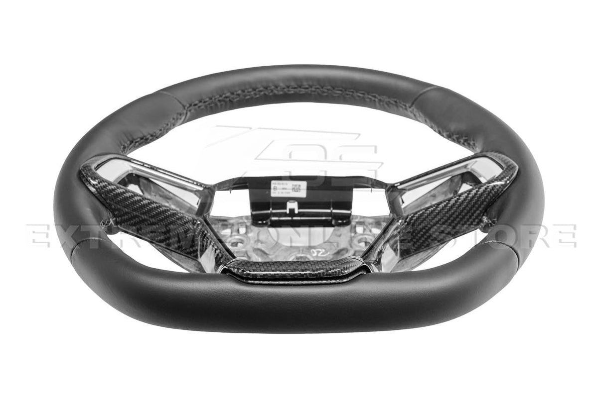 2024+ Ford Mustang DRY CARBON FIBER Steering Wheel Trim Cover image 6