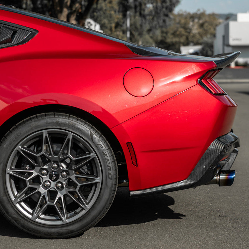 2024-Up Ford Mustang S650 | Super Snake Style Carbon Fiber Rear Trunk Lid with Integrated Spoiler image 8