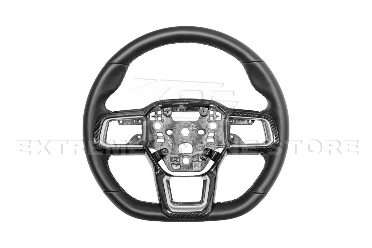 2024+ Ford Mustang DRY CARBON FIBER Steering Wheel Trim Cover image 7