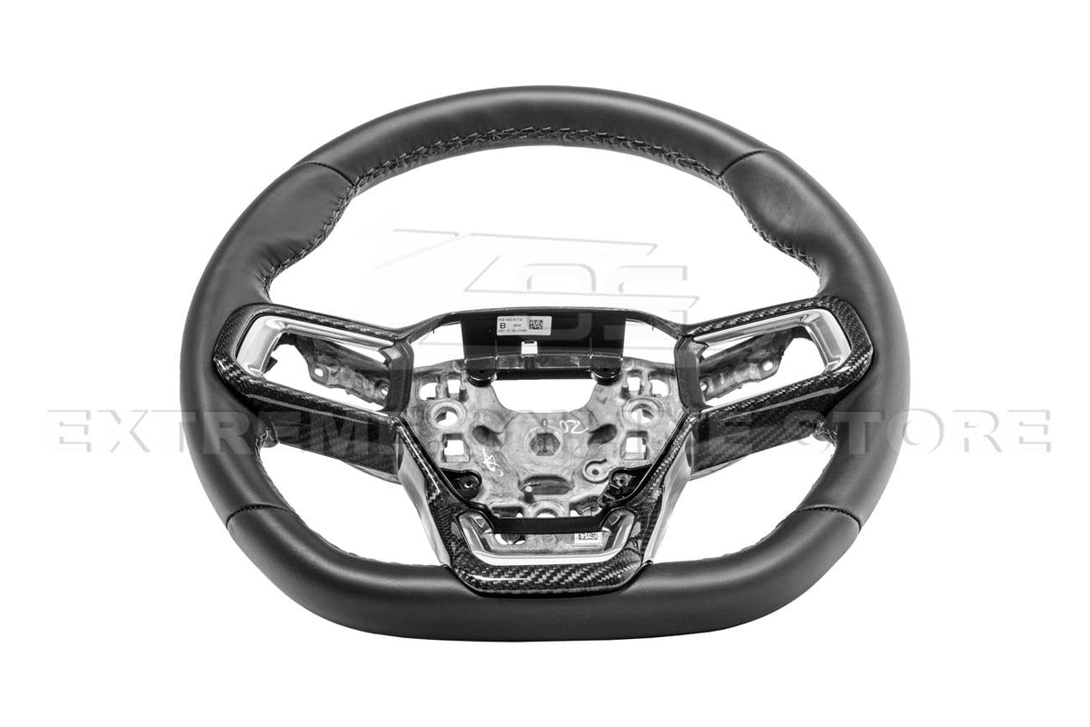 2024+ Ford Mustang DRY CARBON FIBER Steering Wheel Trim Cover image 9