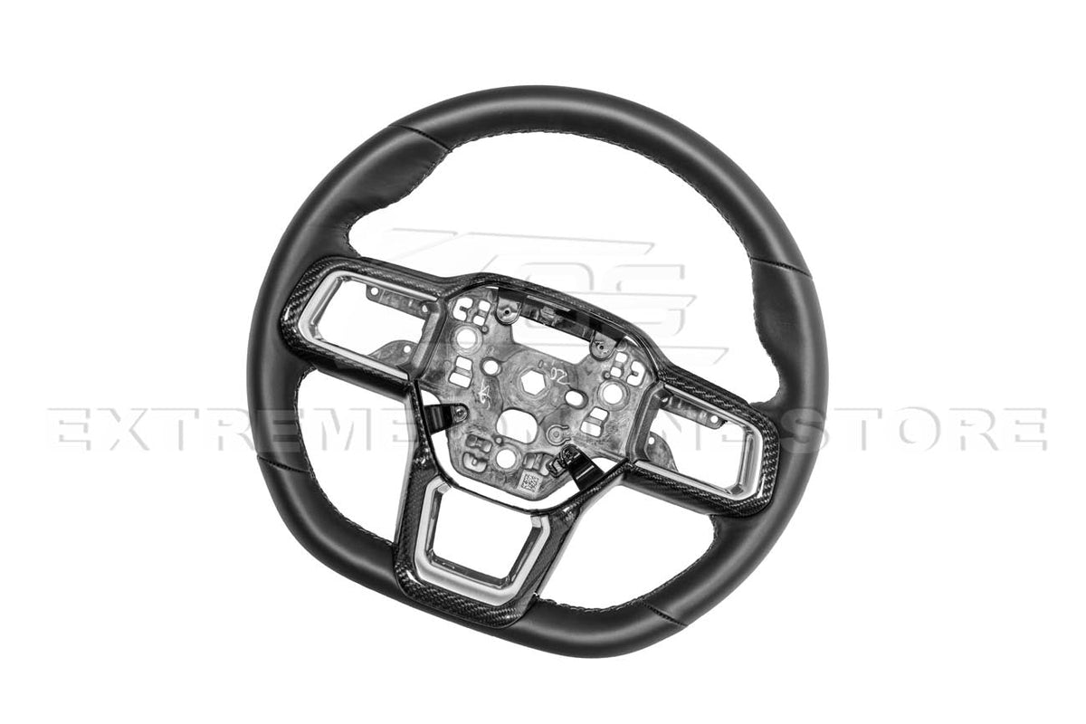 2024+ Ford Mustang DRY CARBON FIBER Steering Wheel Trim Cover image 8
