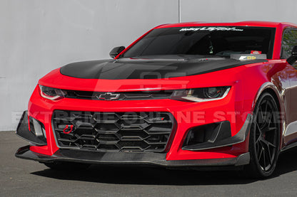 2019-24 Camaro ZL1 1LE Dry Cabon Fiber Front Air Duct Bezels & Canard Dive Planes image 7