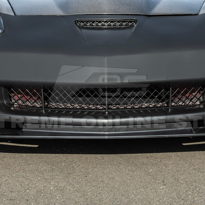 2005-13 Corvette C6 | ZR1 Style Primed Full Front Bumper Cover Lip image 11