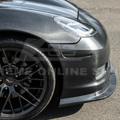 2005-13 Corvette C6 | ZR1 Style Primed Full Front Bumper Cover Lip image 14