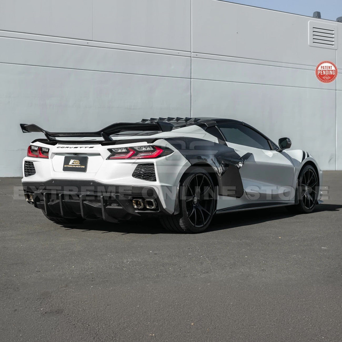 Z06 Conversion Corvette C8 All Model DRY CARBON FIBER Rear High Wing image 66
