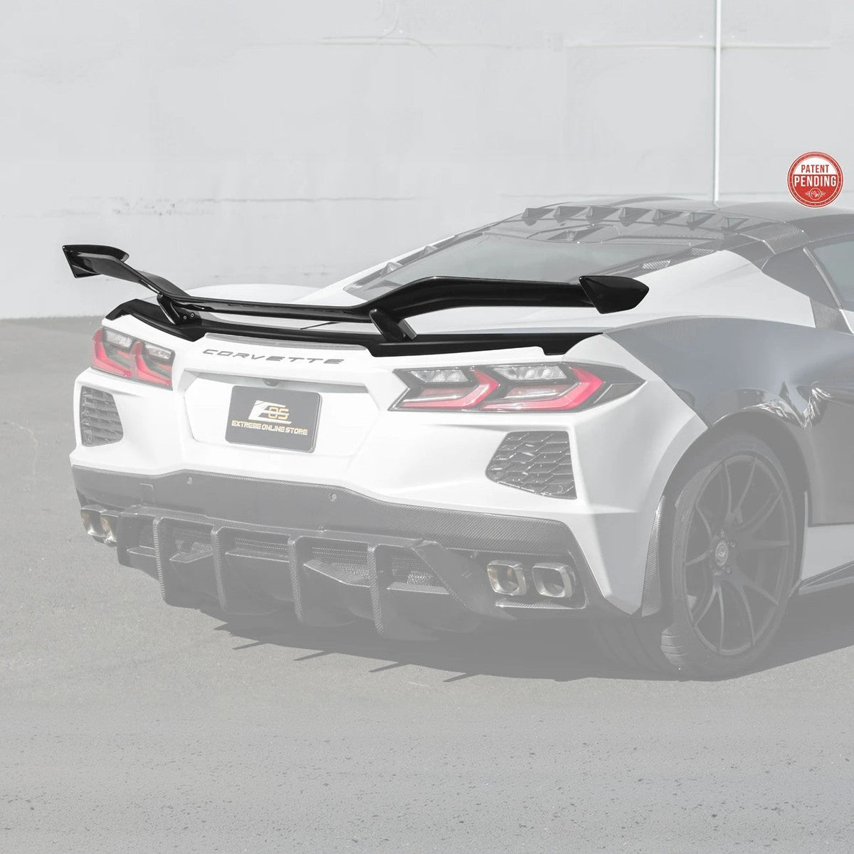 Z06 Conversion Corvette C8 All Model DRY CARBON FIBER Rear High Wing image 65