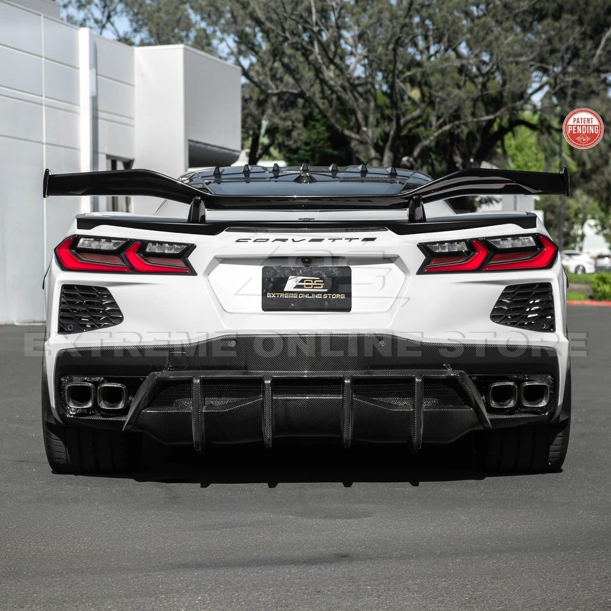 Z06 Conversion Corvette C8 All Model DRY CARBON FIBER Rear High Wing image 68