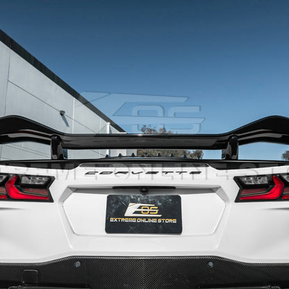 Z06 Conversion Corvette C8 All Model DRY CARBON FIBER Rear High Wing image 73