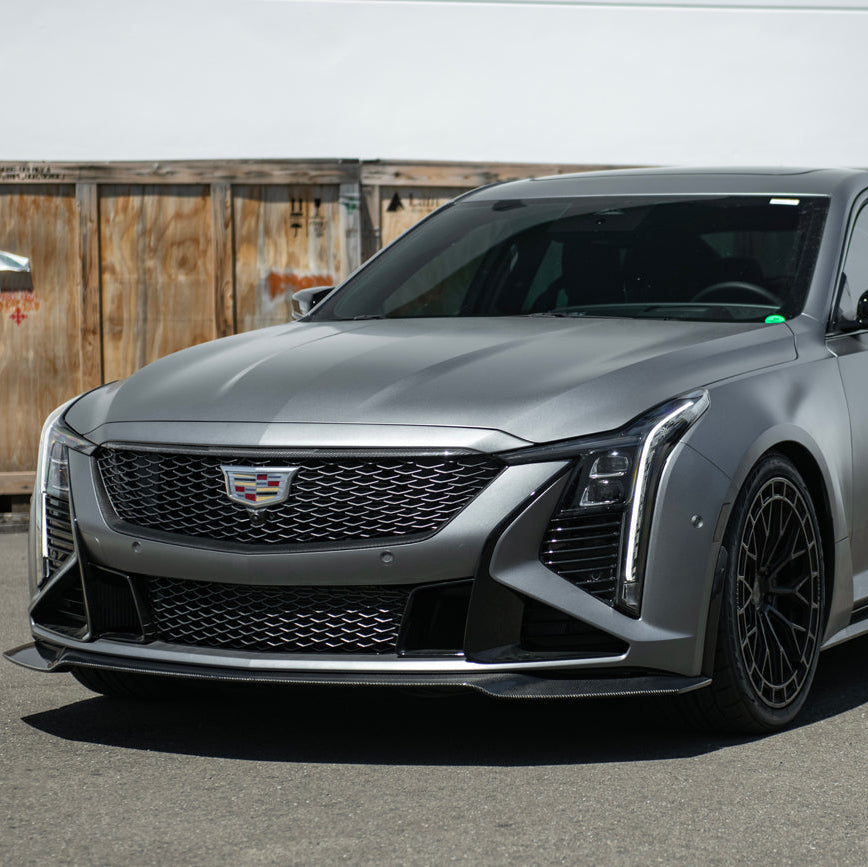 2025-Up Cadillac CT5-V Blackwing | Factory Dry Carbon Fiber Front Lip Splitter image 4