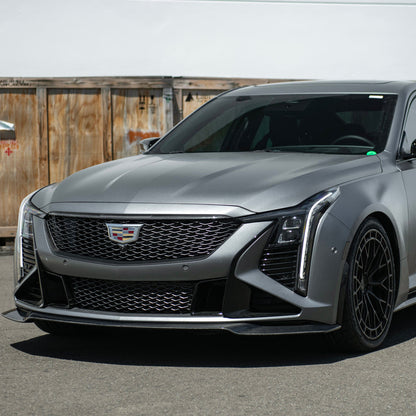 2025-Up Cadillac CT5-V Blackwing | Factory Dry Carbon Fiber Front Lip Splitter image 4