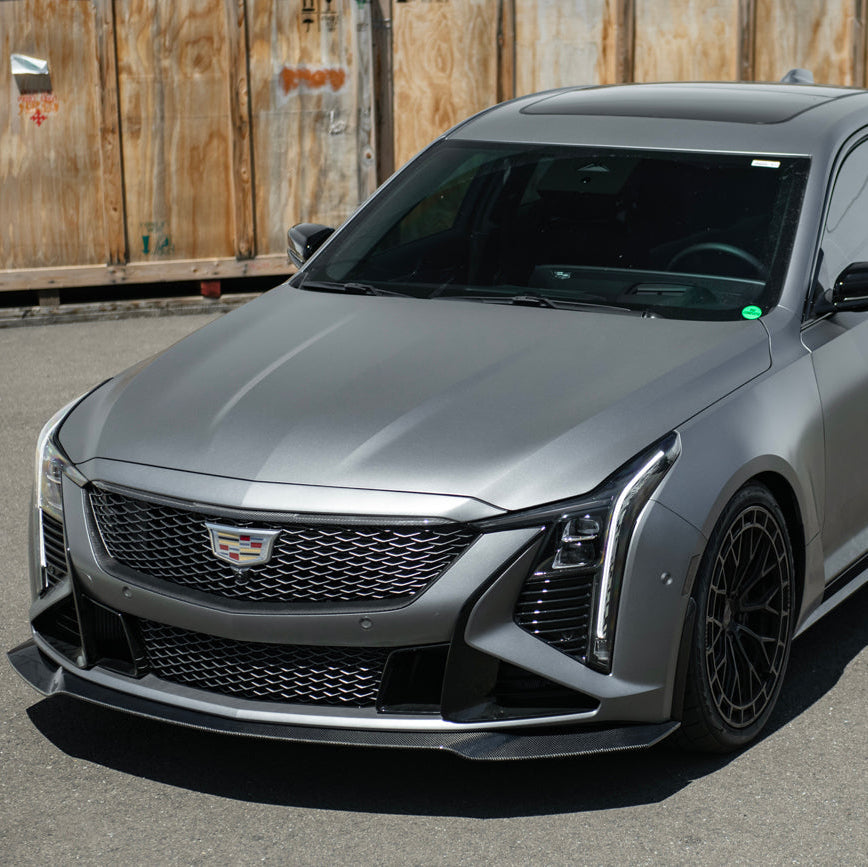 2025-Up Cadillac CT5-V Blackwing | Factory Dry Carbon Fiber Front Lip Splitter image 5