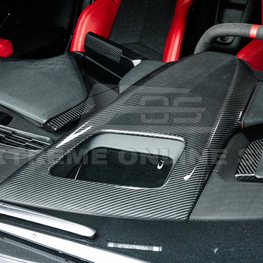 Corvette C8 DRY CARBOn FIBER Upper Dashboard Instrument Panel Cover image 4