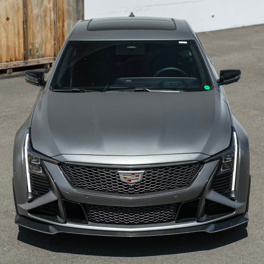 2025-Up Cadillac CT5-V Blackwing | Factory Dry Carbon Fiber Front Lip Splitter image 9
