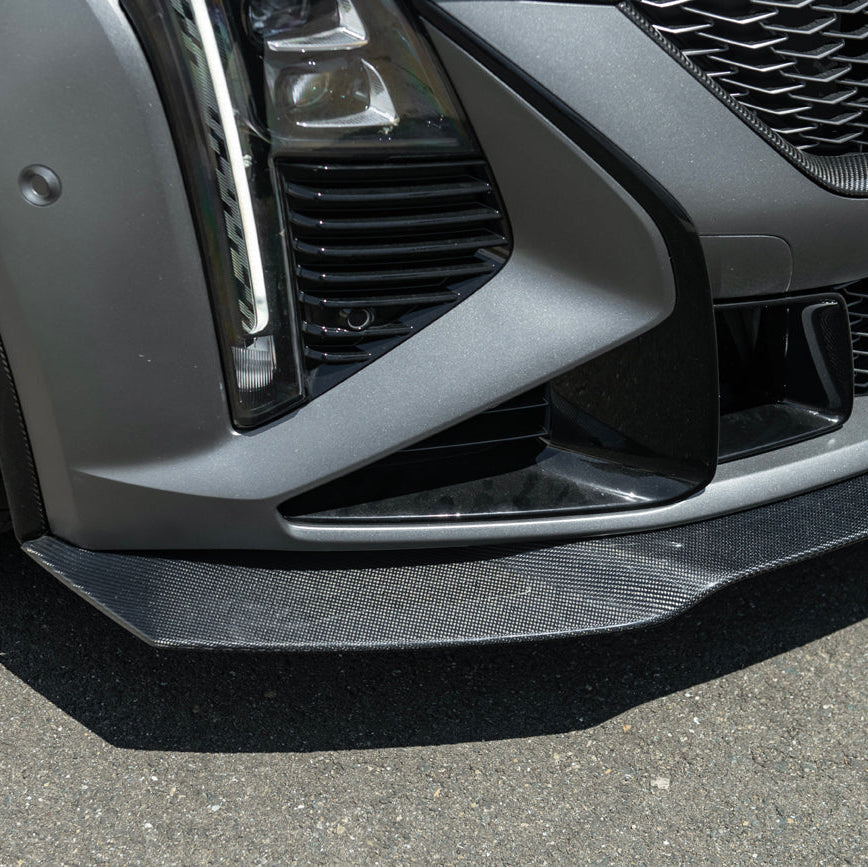 2025-Up Cadillac CT5-V Blackwing | Factory Dry Carbon Fiber Front Lip Splitter image 12